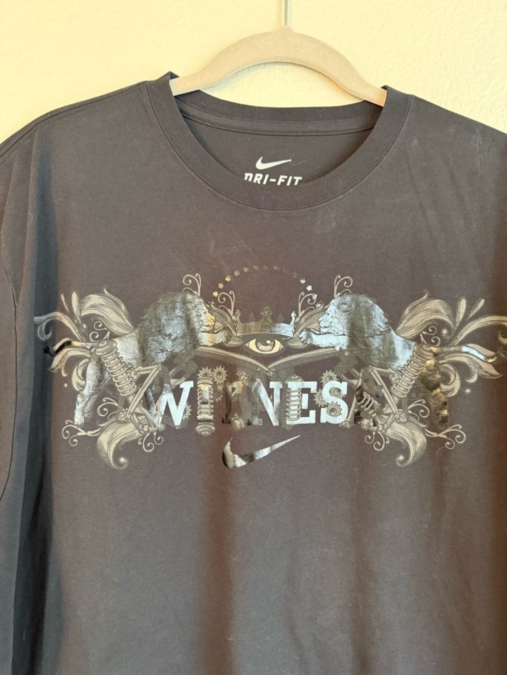 Nike Black Dri-FIT Logo Crew Tee